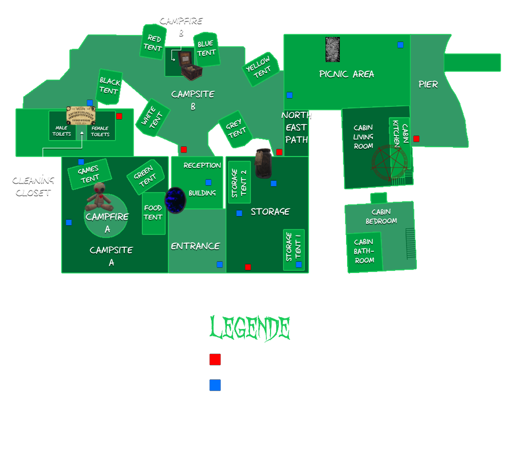 Plan de Maple Lodge Camp